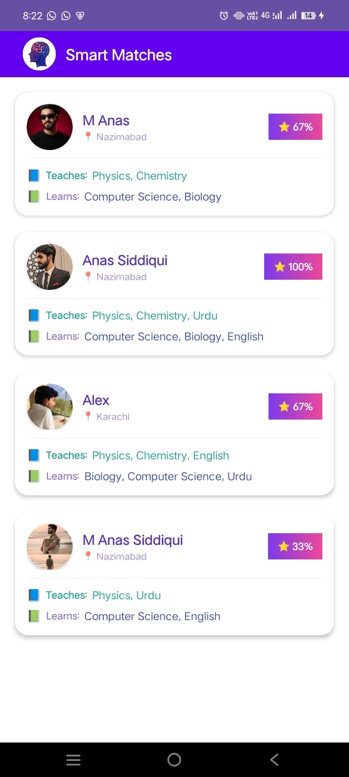 Fitness App screenshot