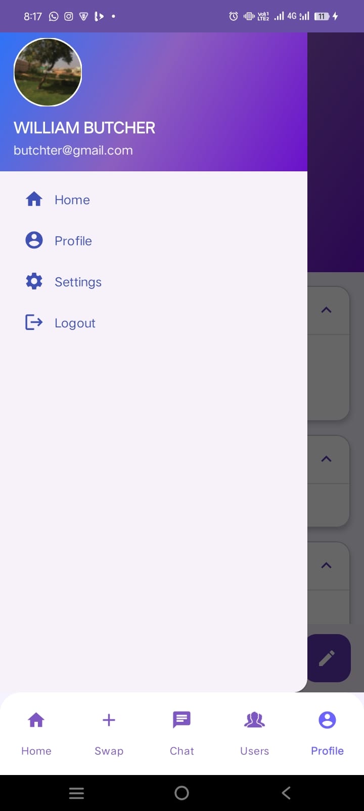 Fitness App screenshot