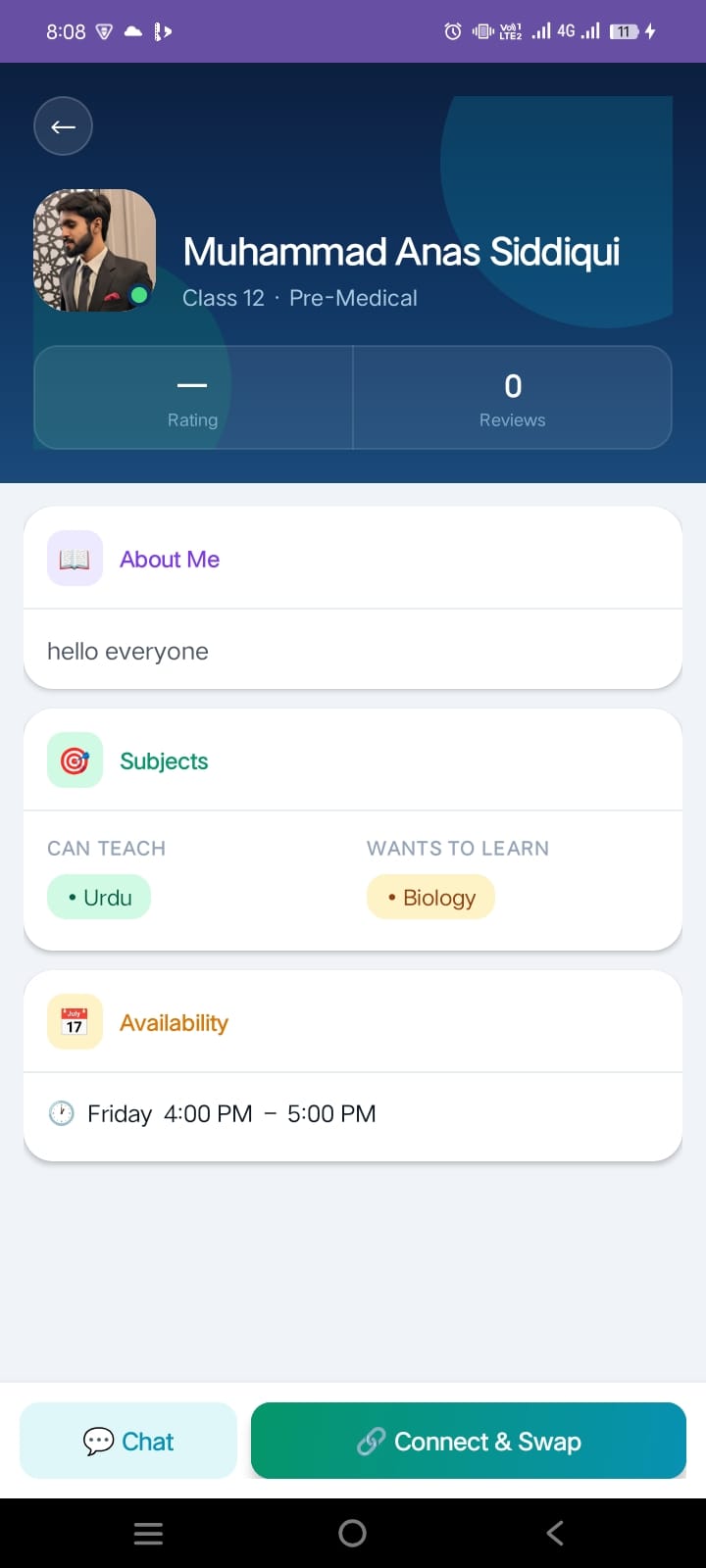 Fitness App screenshot