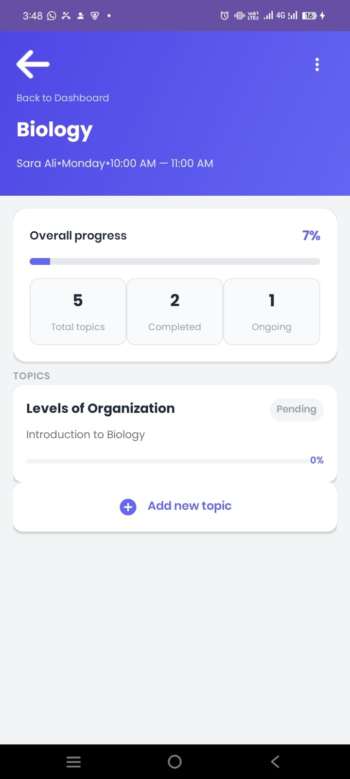Fitness App screenshot