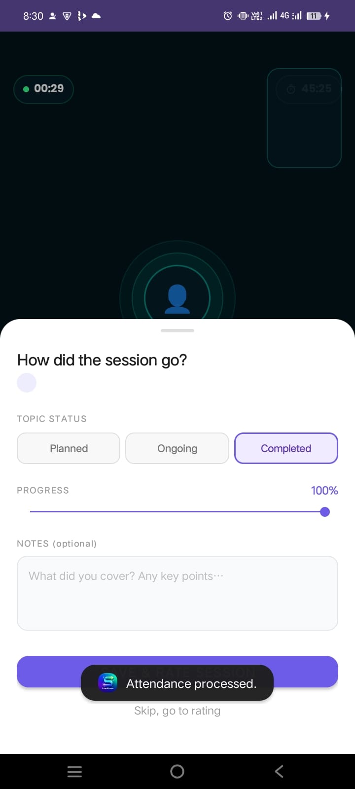 Fitness App screenshot
